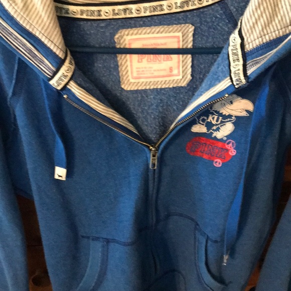 PINK Victoria's Secret Sweaters - Pink brand KU zip up